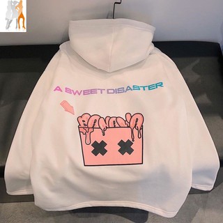 Áo khoác hoodie  [FreeShip ] A Sweet Disaster màu Hồng Và Đen Siêu CUTE luôn