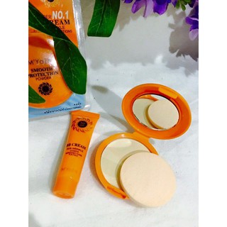 Bộ Trang Điểm Kem BB + Phấn Phủ M'yazhi Thái Lan No.MB3008