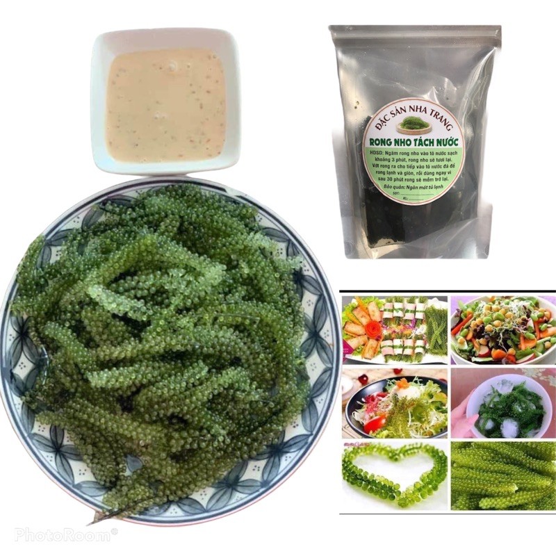 Rong nho tách nước loại 1 100gr nở ra 300gr