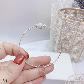 KIỀNG CỨNG MẶT CẦU ĐÁ BẠC TA CHO NỮ