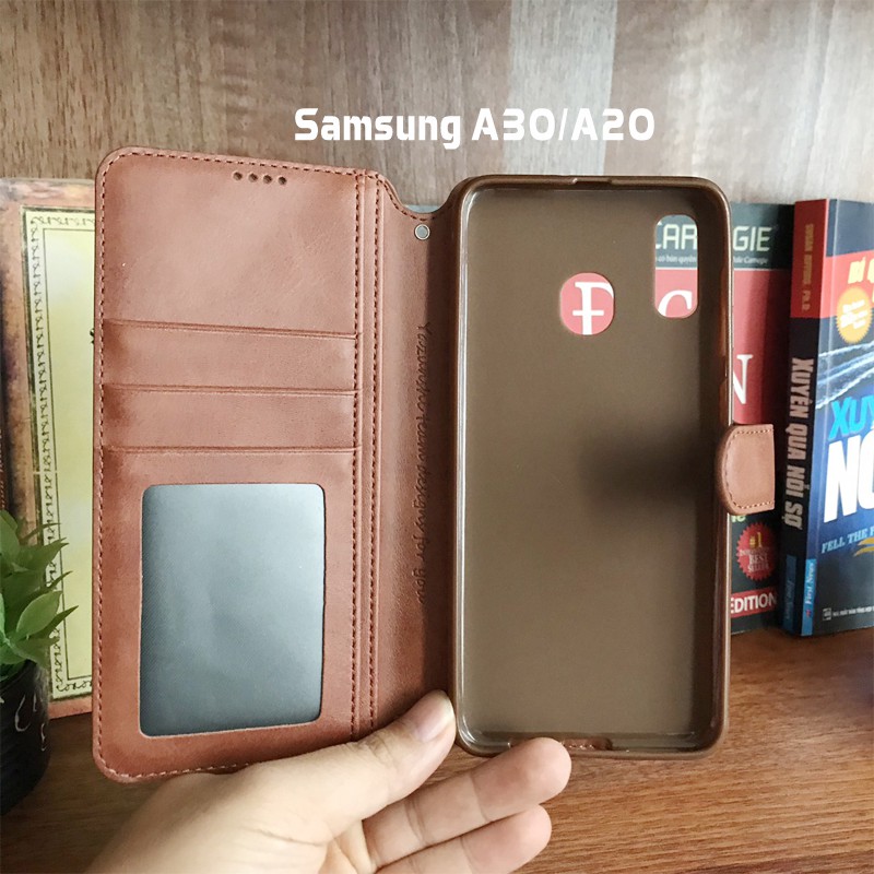 Bao da ốp lưng điện thoại Samsung A51, A71, A12, S9, S9+,J8, A7/A8/A8+ 2018, A30, A50 kèm ví AZNS