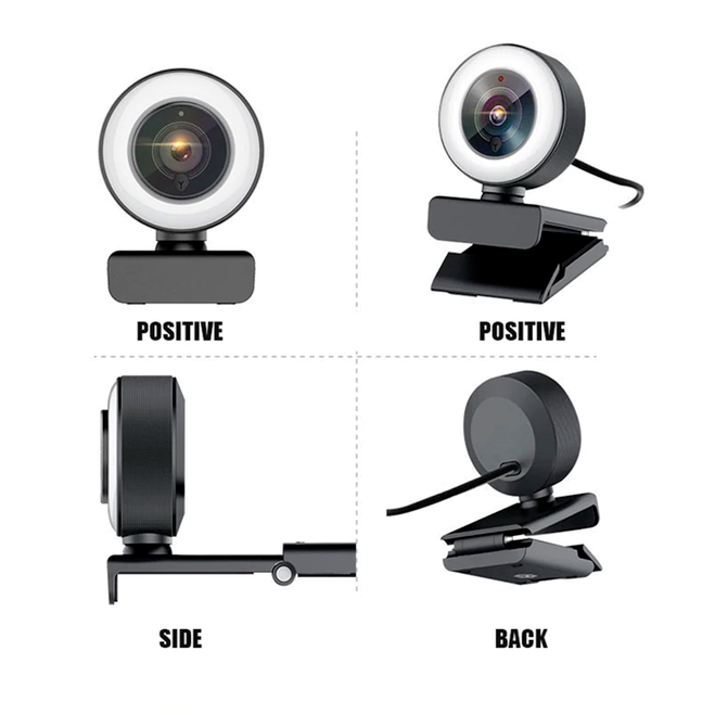 Full HD 4K Webcam 2K Web Camera Tự động lấy nét với Micrô cho PC Máy tính xách tay 1080P Web Cam cho Hội nghị Nghiên cứu Trực tuyến Youtube | BigBuy360 - bigbuy360.vn