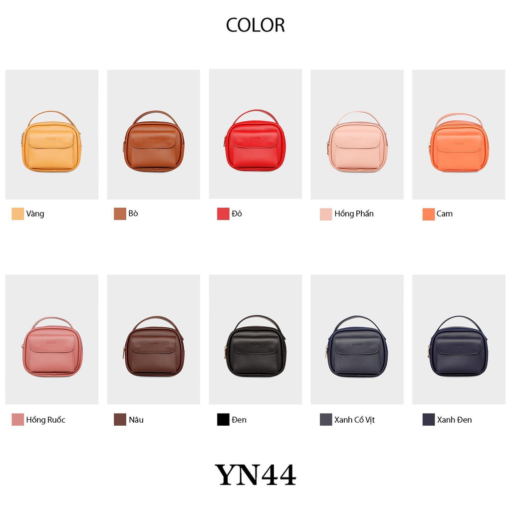 Túi đeo chéo thời trang nữ YUUMY YN44 nhiều màu (Tặng ví cầm tay YV12)