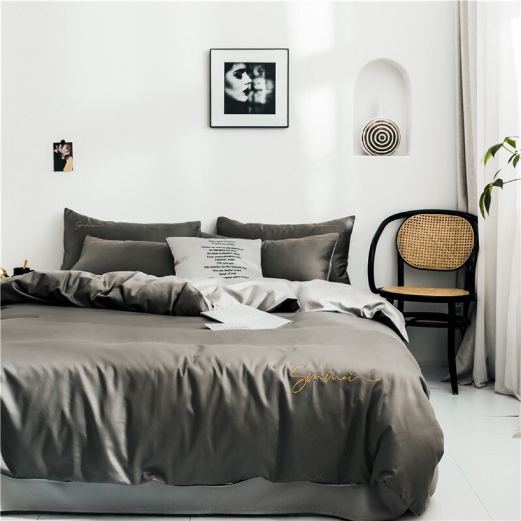 Bộ Vỏ Chăn Ga Gối LỤA TENCEL SUMOI 40s Cao Cấp Mềm Mịn | BigBuy360 - bigbuy360.vn
