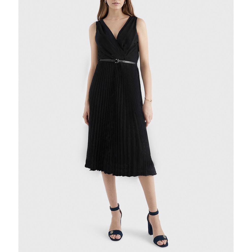 ĐẦM T0MMY HlL.FlGER PLEATED DRESS