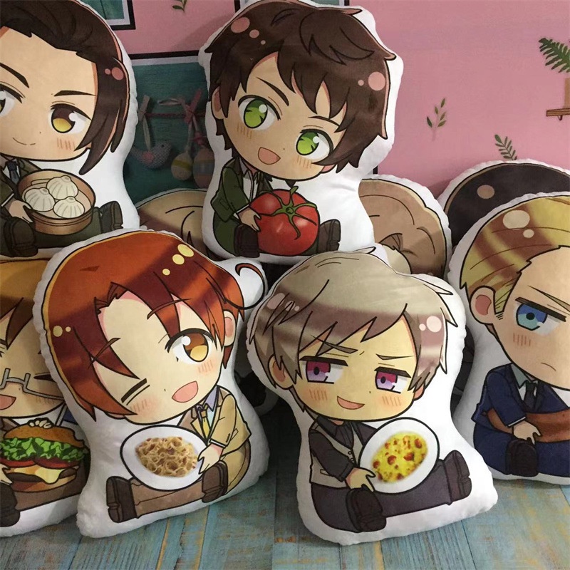 Gối Nhồi Bông Hình Hoạt Hình Axis Powers Hetalia Dễ Thương Cho Bé
