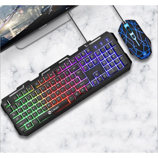 Bàn Phím Chuột Giả Cơ T20 - Chuyên game - Có đèn LED 7 màu - Cho máy tính, laptop | BigBuy360 - bigbuy360.vn