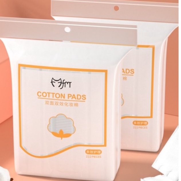 Bông Tẩy Trang 222 Miếng Chất Liệu Cotton Mềm Mịn Túi 222 Miếng Giá Rẻ