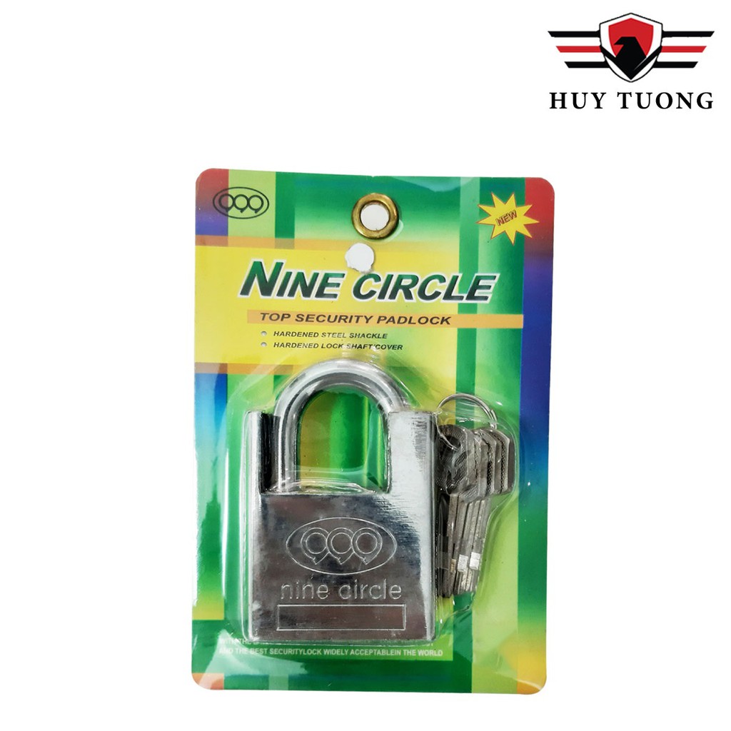 Ổ khóa chống cắt 3 vòng Nine Circle nhiều kích thước cao cấp - Huy Tưởng