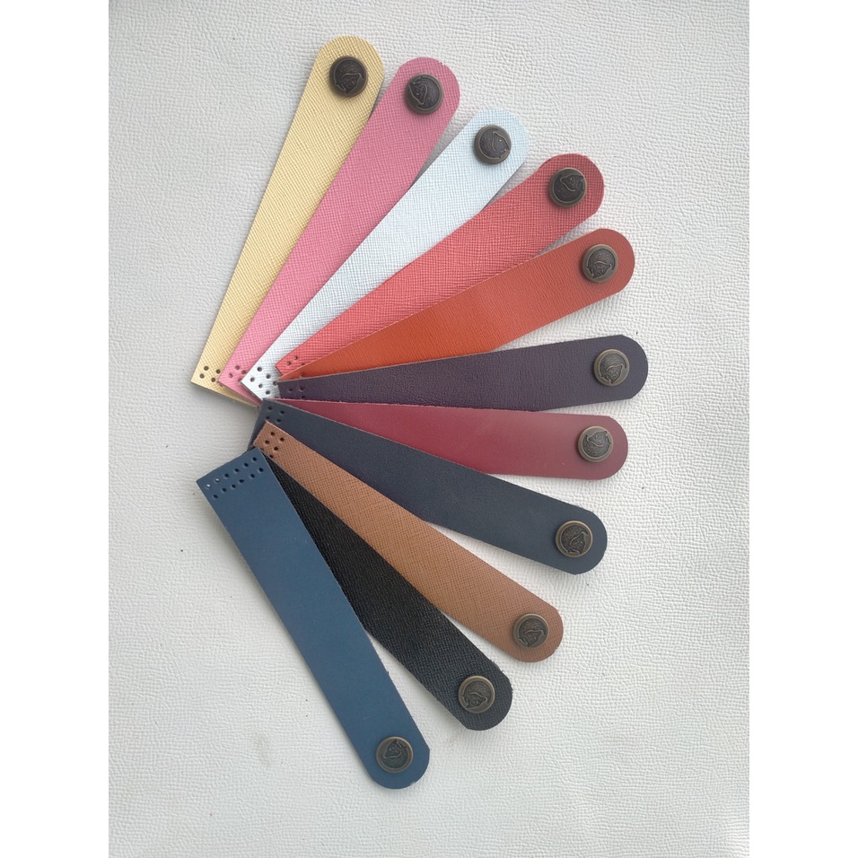 DÂY DA cài miệng túi xách handmade, khoá miệng túi cho sản phẩm thủ công
