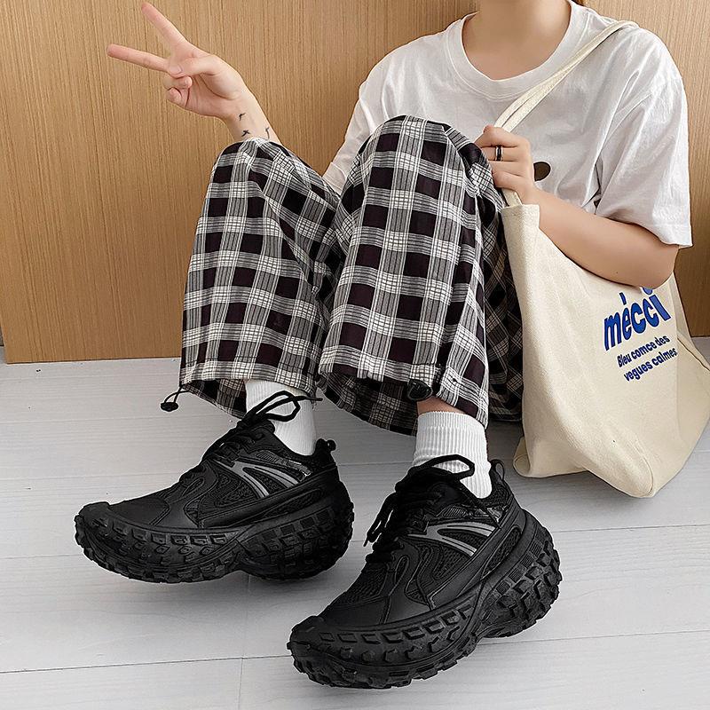 Giày Thể Thao Đế Dày Tăng Chiều Cao Phối Lưới Thoáng Khí Thời Trang Mùa Hè 2022 Mới Cho Nam