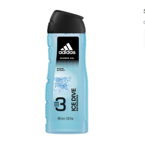 Sữa Tắm Gội Toàn Thân Nam Adidas Ice Dive 400ml