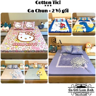 {𝐒𝐀𝐋𝐄} GA CHUN 2 VỎ GỐI COTTON TICI 3D NHẬP KHẨU