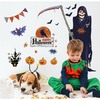 Decal trang trí tường - Halloween Thần Chết