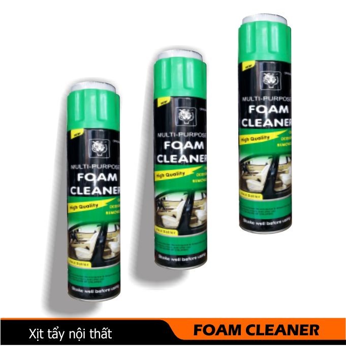 Dung dịch tẩy rửa nội thất ghế da, nỉ ô tô - văn phòng FOAM CLEANER 650ml