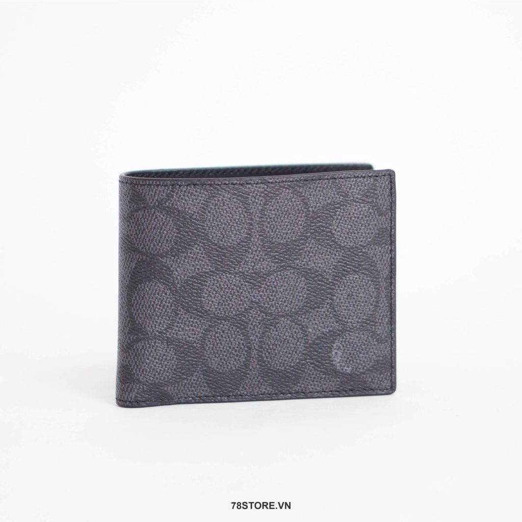 (Authentic 100%) Ví Da Nam Coach 3-in-1 Wallet Chính Hãng