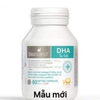 VIÊN UỐNG BỔ SUNG DHA CHO BÉ BIO ISLAND HỘP 60 VIÊN - HÀNG ÚC XÁCH TAY