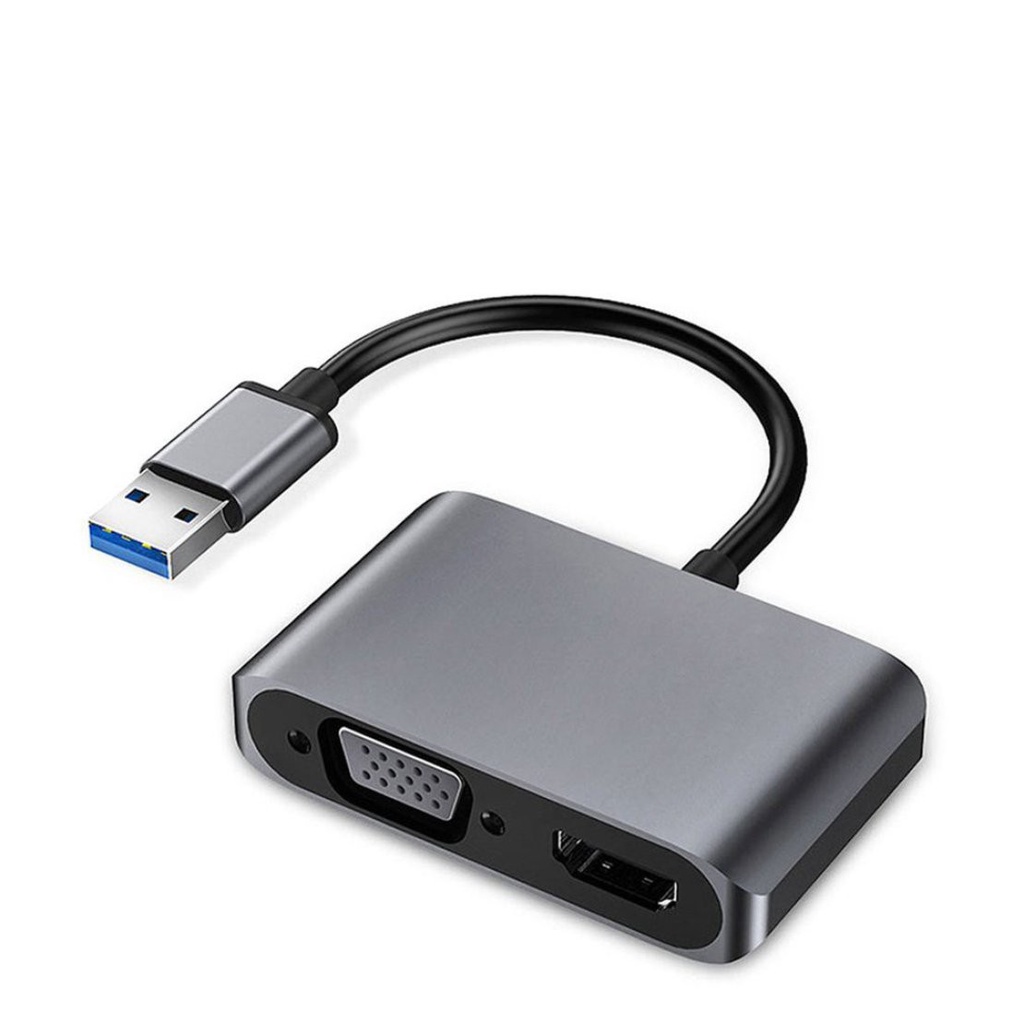 [New promo]Usb3.0 To Hdmi-compatible Vga Adapter 2-In-1 Usb To Hdmi-compatible Converter