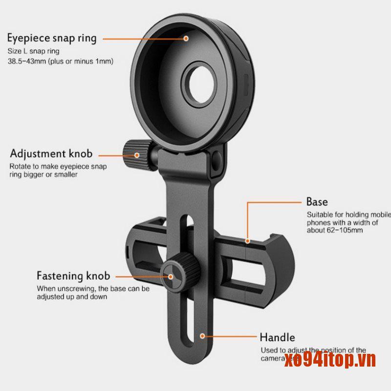 XOTOP Universal Cell Phone Adapter Mount Binocular Monocular Spotting Scope Tele