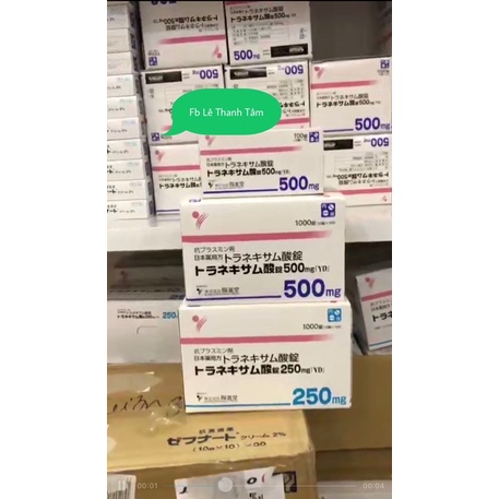 Viên Uống Dưỡng Trắng Da Hỗ Trợ Giảm Nám Transamin 500mg, 100 viên lẻ