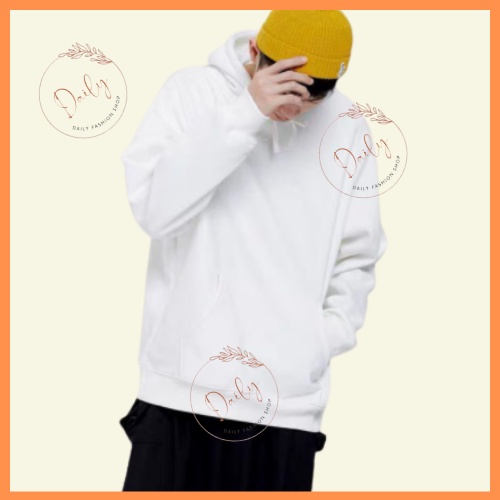 Áo HOODIE Nỉ Bông Unisex Màu Trơn Basic Form Rộng Có Mũ Thời Trang Nam Nữ Daily | BigBuy360 - bigbuy360.vn