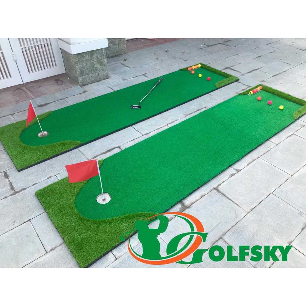 Combo Lồng Tập - Thảm tập Swing - Thảm tập Putting và Giỏ tập Chipping Golf