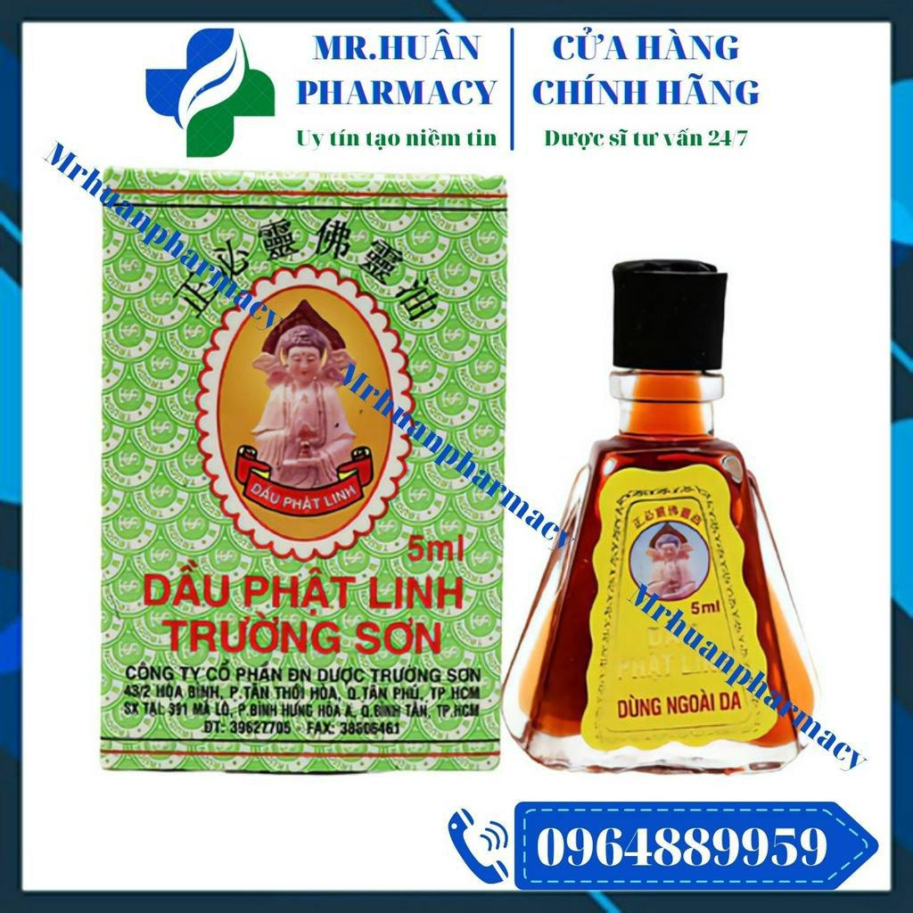 Dầu Phật Linh Trường Sơn 5ml - Dùng hỗ trợ giải cảm, sổ mũi, nhức đầu, nhức mỏi