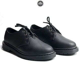 Giày Derby Dr Martens 1461 wax Crazy Horse full Black cao cấp