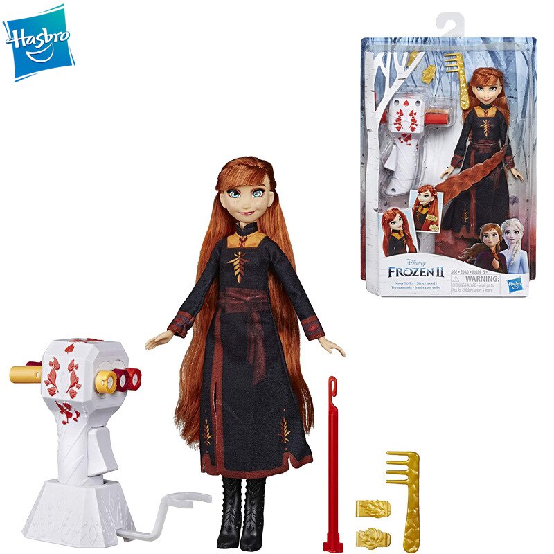 Đồ chơi Hasbro búp bê công chúa Anna và bộ phụ kiện làm tóc Frozen 2 /E7003