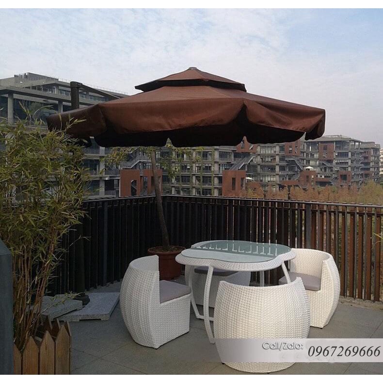Bộ Bàn Ghế Hoa 4 Cánh Thông Minh Sân Vườn |Ban Công|Phòng Khách Trang Trí Nhà Cửa Đa Năng Tiện Lợi