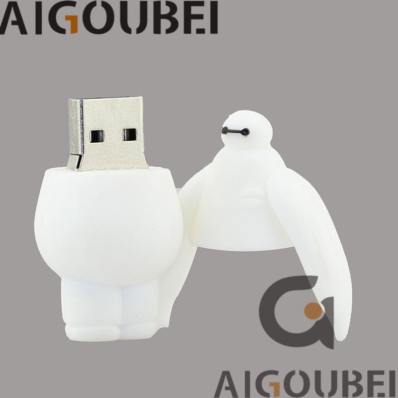 Usb 2.0 với vỏ bọc silicone hình hoạt hình dễ thương phiên bản lớn màu trắng thích hợp cho máy tính xách tay