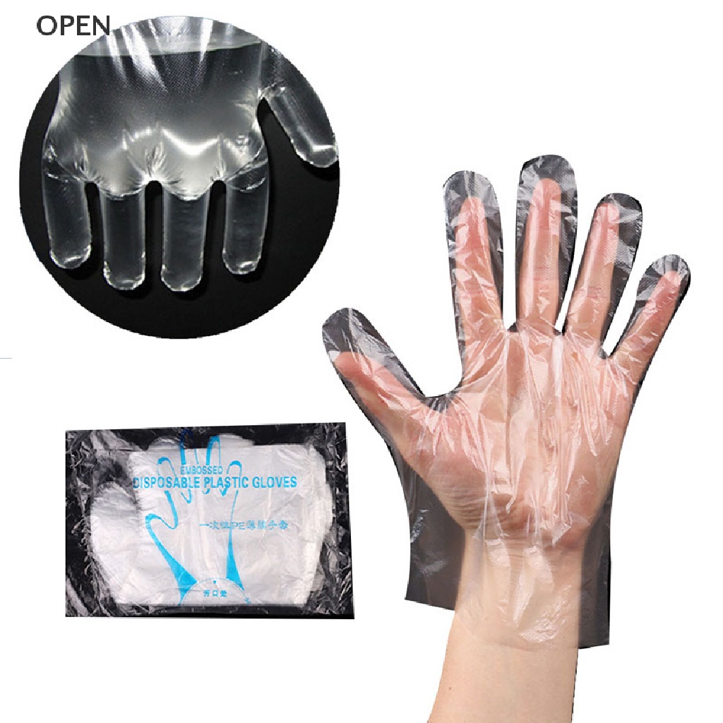 Set 100 Găng Tay Nhựa Trong Suốt Dùng Một Lần Đa Ứng Dụng