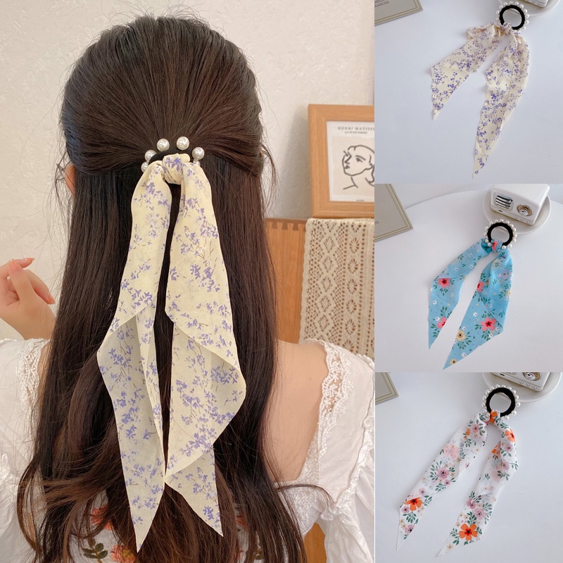 Dây Buộc Tóc Ruy Băng Dài Thắt Nơ Thời Trang Hàn Quốc