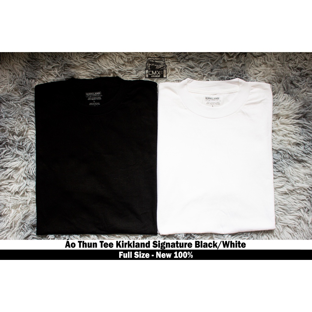 😘 [ HÀNG CHÍNH HÃNG ] Áo Thun Kirkland Signature White/Black Chính Hãng - REAL AUTHETIC 100% | BigBuy360 - bigbuy360.vn