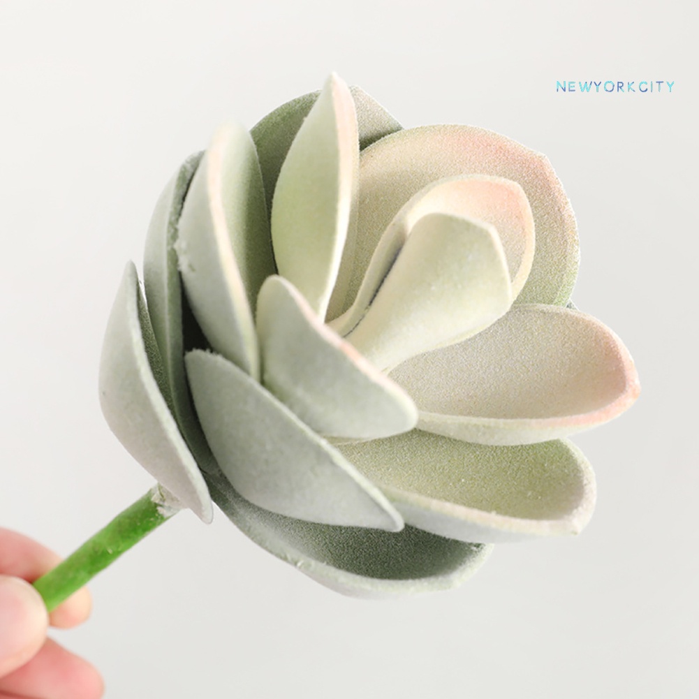 Chậu Cây Sen Đá Mini Nhân Tạo Để Bàn Trang Trí Nhà Cửa/Ban Công