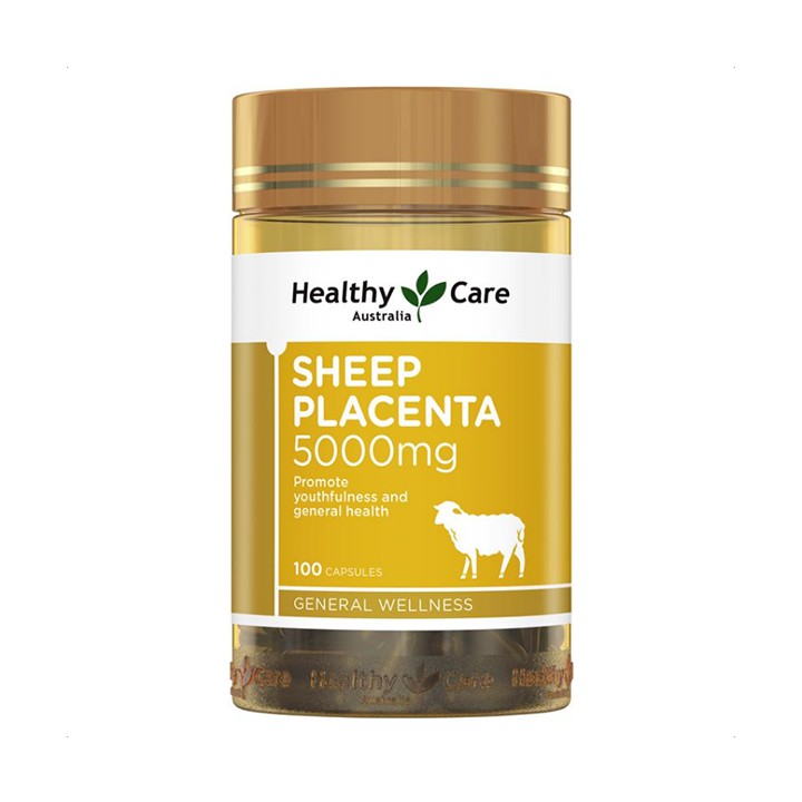 Viên uống Nhau cừu Healthy Care Sheep Placenta 5000mg - 100 viên