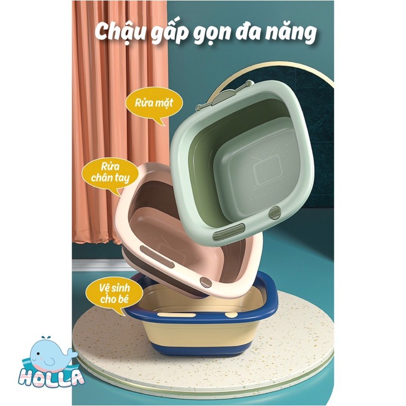 Chậu Rửa Mặt Gấp Gọn Cao Cấp HOLLA