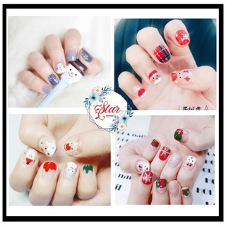 Nail No-el Siêu Kute ❌FREESHIP❌ 3D nail stickers ( Tặng Dũa Móng Tay )