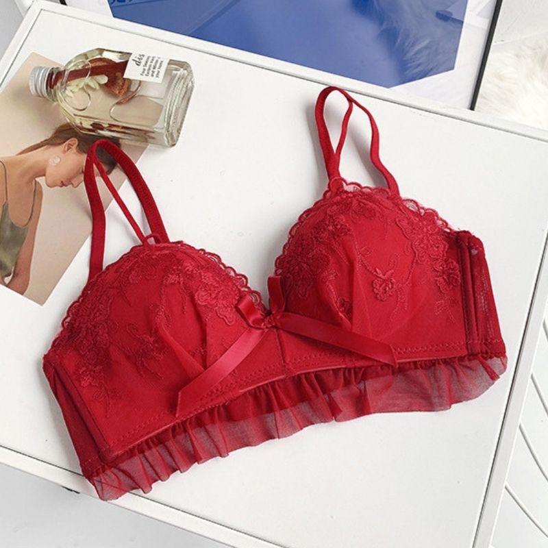 Áo Lót Nữ CLOVER Cotton Nâng Ngực 2 Dây, Áo Bra Hở Lưng Dày Dặn Đẩy Định Hình Ngực - 1340