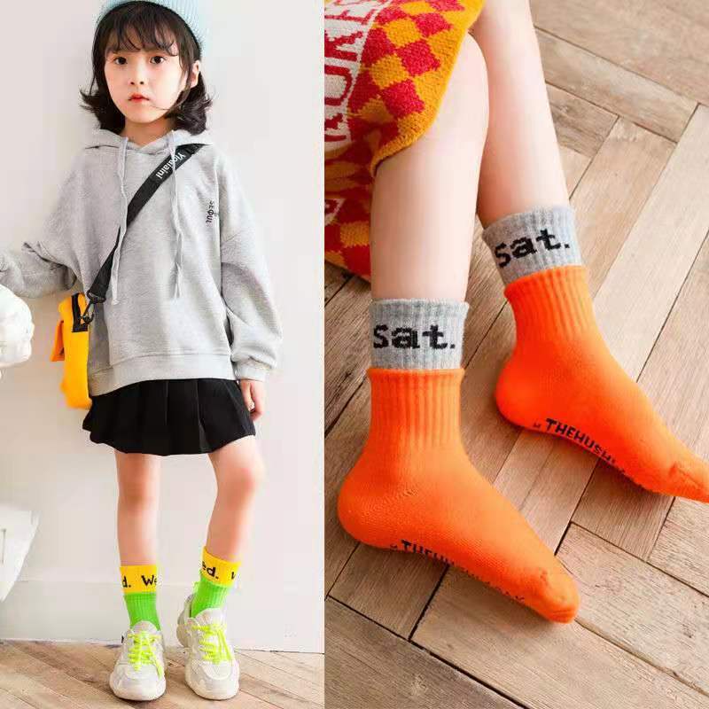 Vớ Cotton Hai Màu Sắc Kẹo Ngọt Dễ Thương Dành Cho Bé Gái