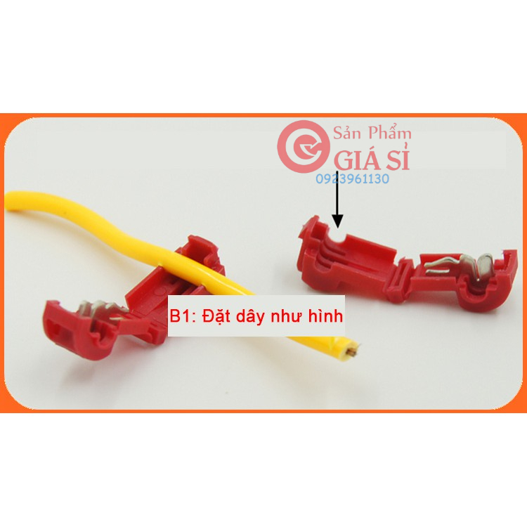 Combo 50 cút nối dây điện nhanh chữ T2 cho dây từ 1 - 2.5mm2 ❤️freeship❤️