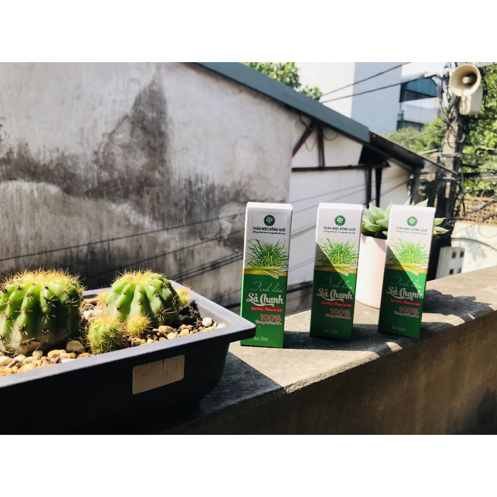 Tinh dầu sả chanh, xông phòng, đuổi muỗi Thảo Mộc Đồng Quê - 50ML