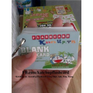 Flashcard Trắng Thẻ Học Từ Vựng Tiếng Anh - Nhật - Hàn - Trung (4.7×7cm)