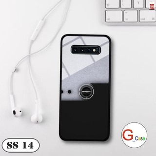 Ốp lưng Samsung S10/ S10 Plus - lưng kính in logo hãng điện thoại đẹp