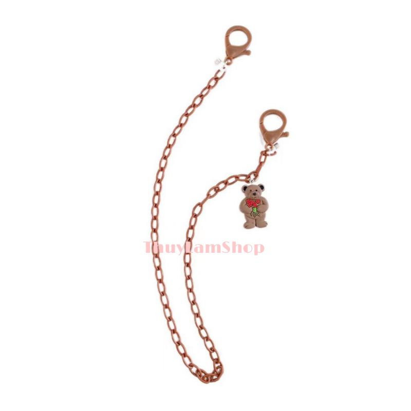 Dây đeo trang trí khẩu trang, kính mắt chống rơi trượt hình gấu dễ thương tiện lợi