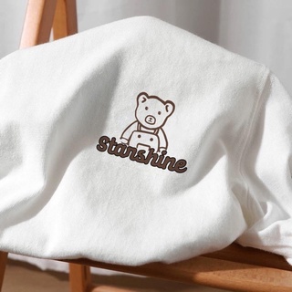 Áo thun trắng unisex mewo cotton 100% logo basic