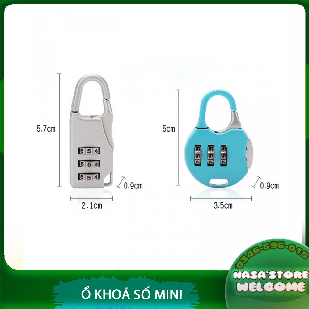 Khóa số mini vali hộp nhỏ loại 1 chắc chắn