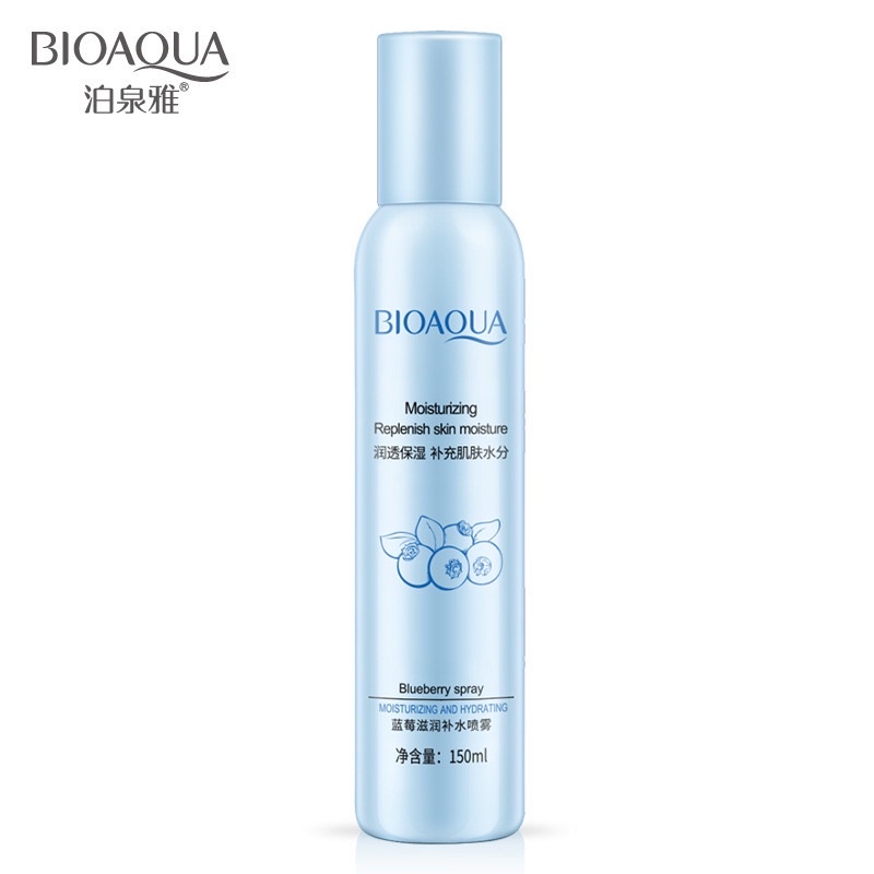 [MỚI VỀ] Xịt khoáng Bioaqua 150ml hương việt quất xanh bueberry cấp ẩm dưỡng ẩm nhanh cho da