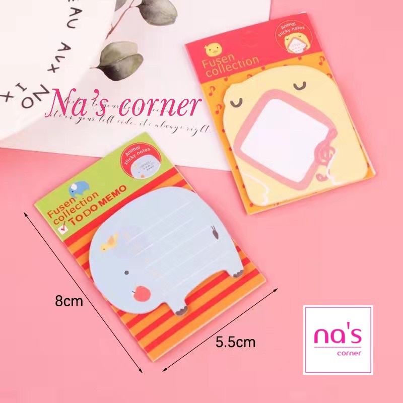 Giấy note ghi chú động vật cute dễ thương