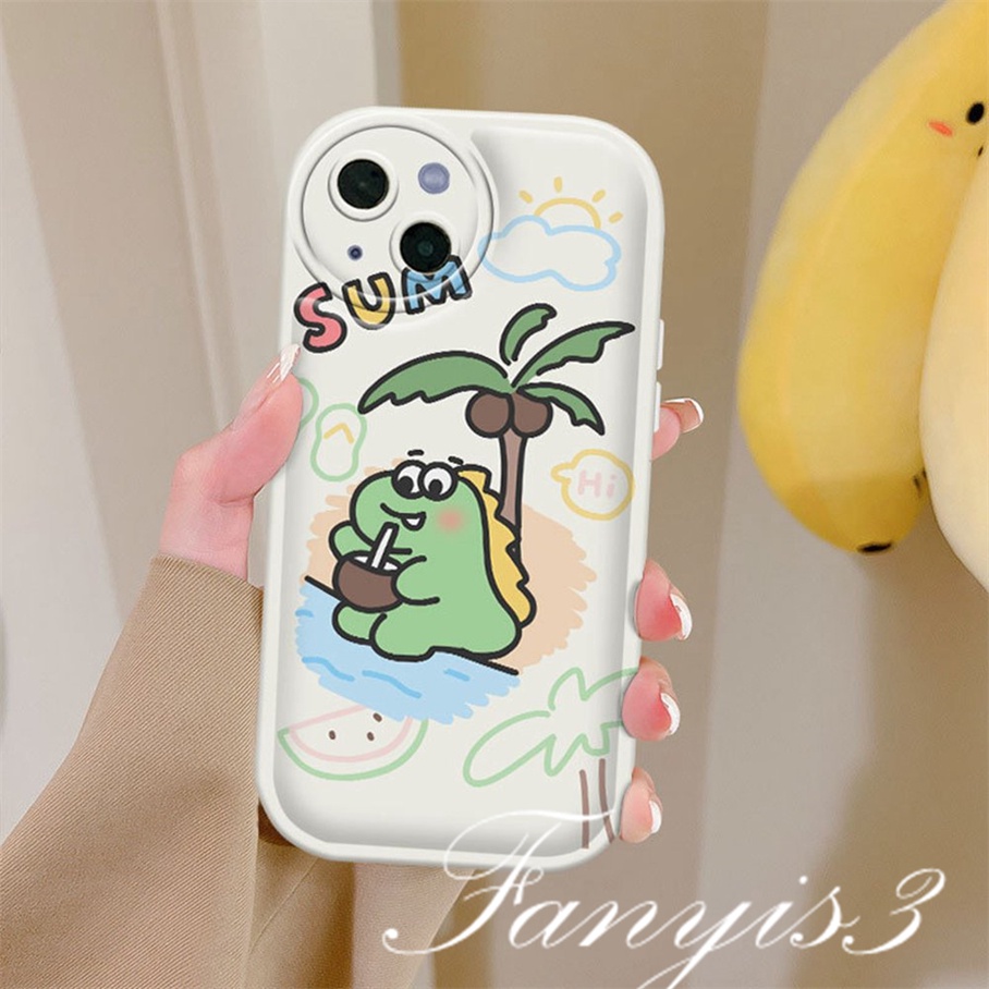 Ốp Điện Thoại TPU Mềm Họa Tiết Khủng Long Hoạt Hình Cho iPhone 14 13 12 11 Pro Max X XR Xs Max 8 7 6 6s Plus SE 2020